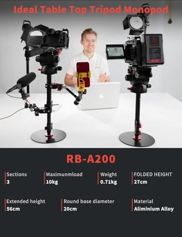 Découvrez le test complet du monopied IFOOTAGE Cobra RB-A200 : évaluez sa stabilité, sa polyvalence et ses performances pour des prises de vue réussies.