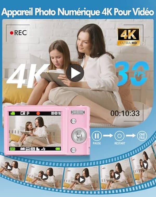 Découvrez le test complet de l'appareil photo compact 4K 50MP : performances, design et innovations pour des photos époustouflantes. Ne manquez pas notre analyse détaillée  !