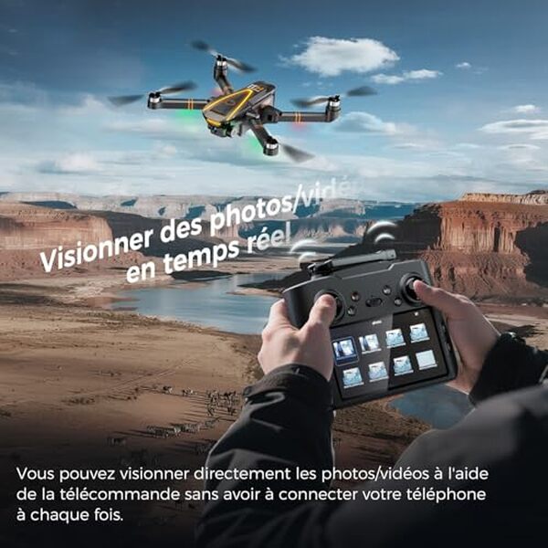 Explorez le drone H11, un modèle pliable doté de la technologie GPS et d'une résolution 4K. Parfait pour des captures aériennes stabilisées et une qualité d'image exceptionnelle.