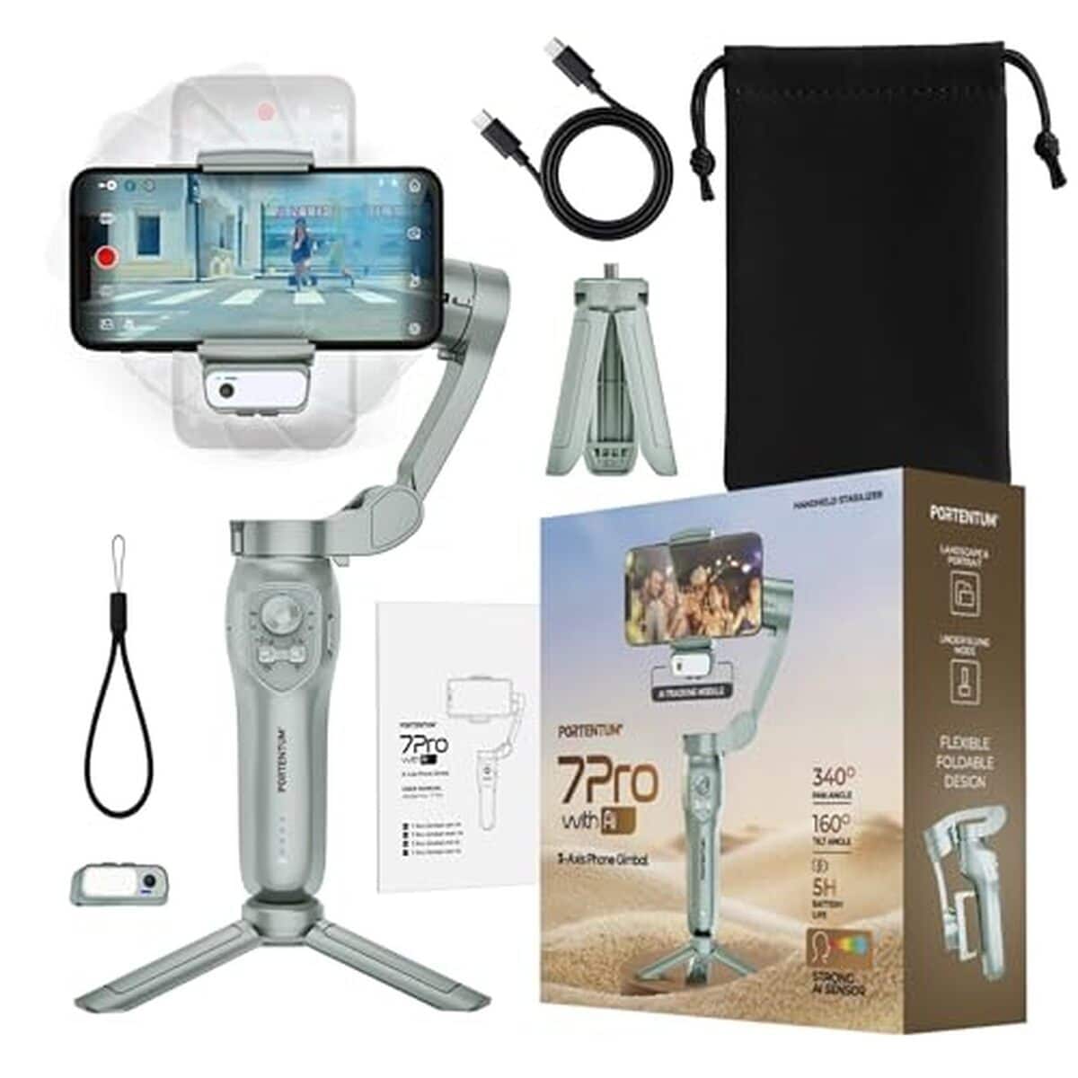 Test du stabilisateur Portentum 7 Pro : votre allié high-tech pour smartphone