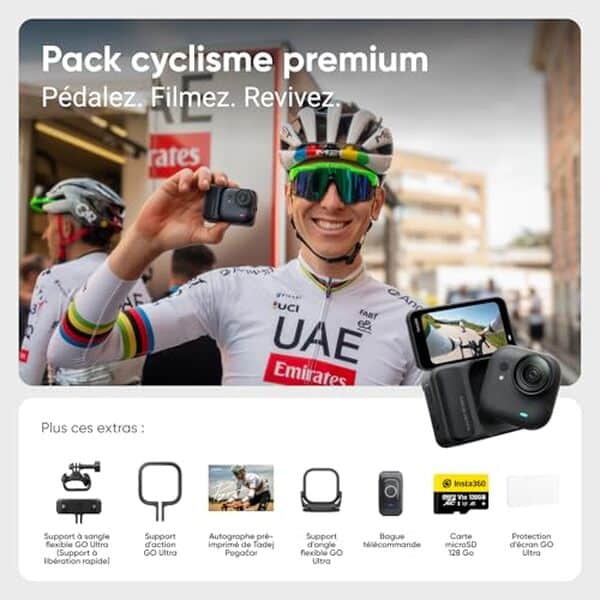 Découvrez la performance remarquable et le design léger de l'Insta360 GO Ultra Pack : une analyse détaillée de sa résolution 4K et de son usage pratique pour vos aventures en mouvement