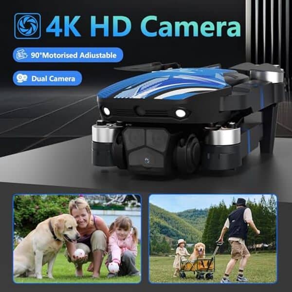 Découvrez le drone TTROARDS TT19LCD : caméra 4K ultra performante avec mini écran LCD intégré pour une expérience de vol incomparable.