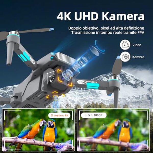 Découvrez notre test détaillé du drone 4K pliable avec caméra intégrée et fonction d'évitement d'obstacles pour des prises de vue exceptionnelles en toute sécurité.