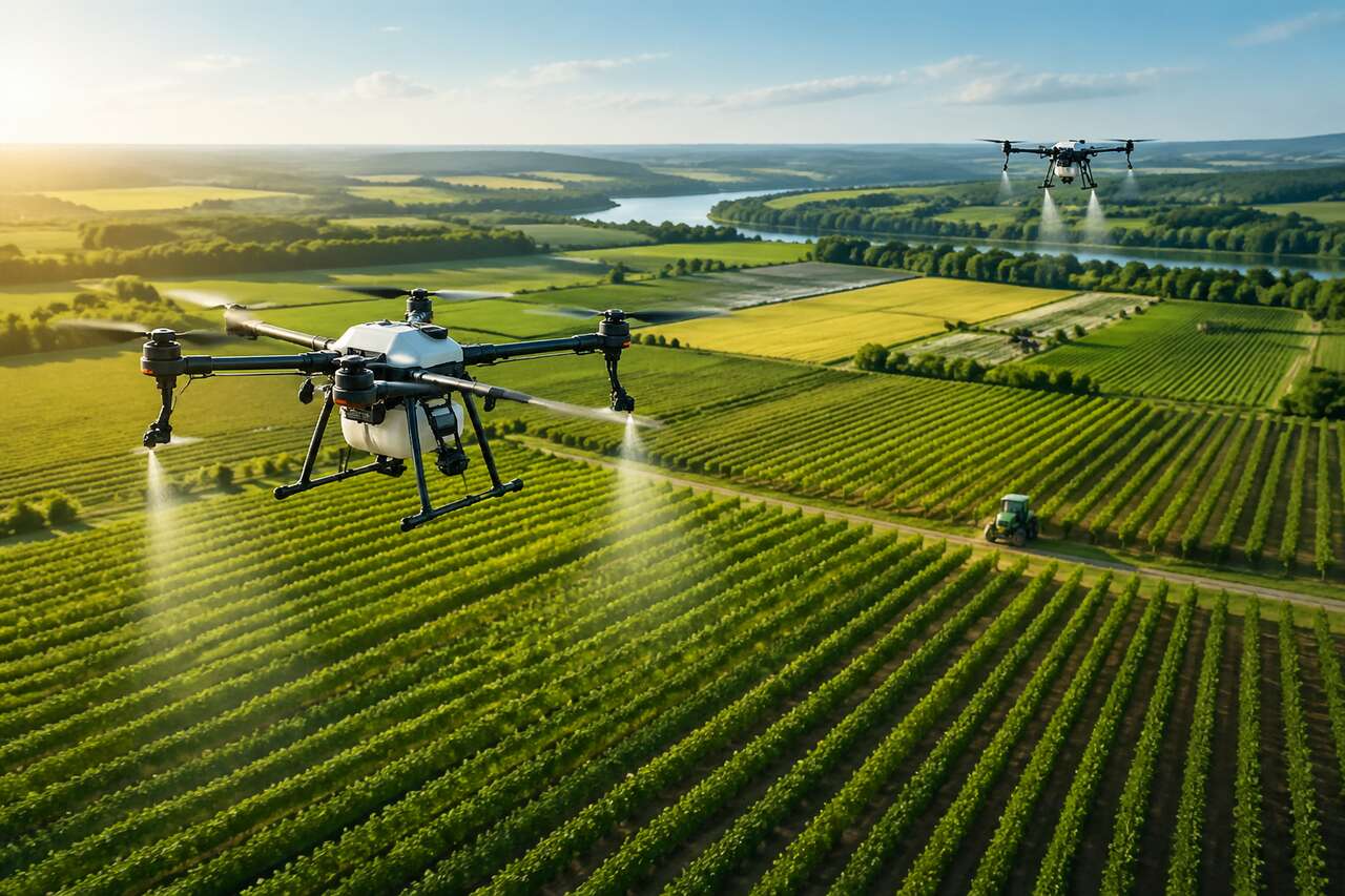 Agriculture de pr&eacute;cision et innovations drones