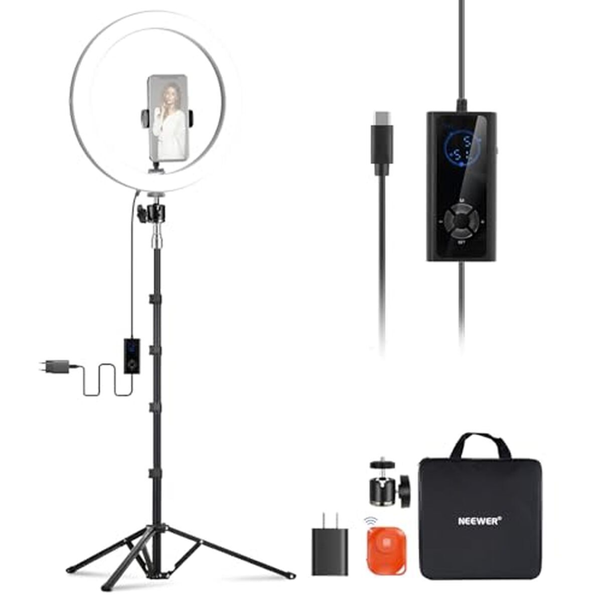 Test de la NEEWER ring light 12'' RH12B : lumière pro pour streamer