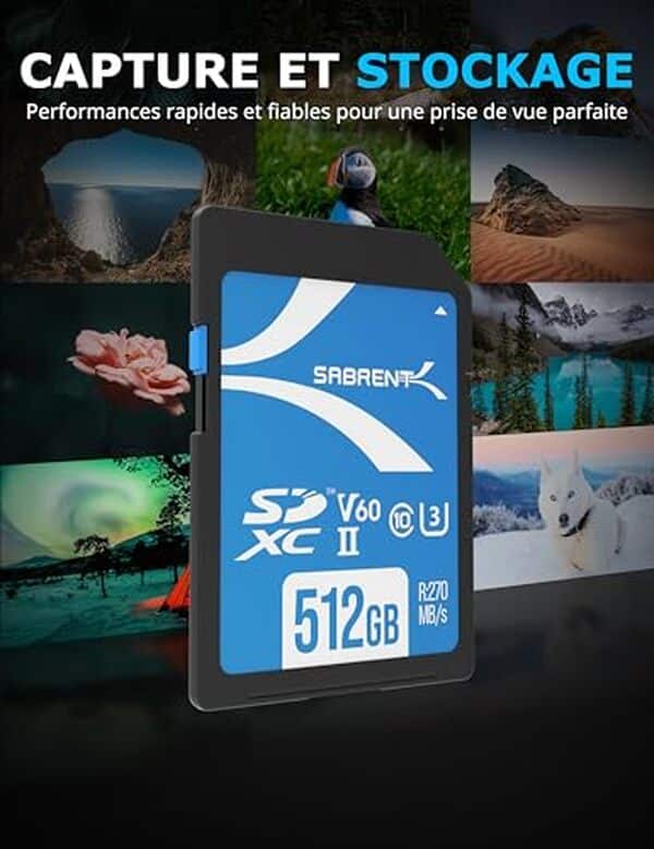Découvrez notre analyse détaillée de la carte SD 512 Go Sabrent UHS-II : performances, vitesse et fiabilité pour les professionnels.