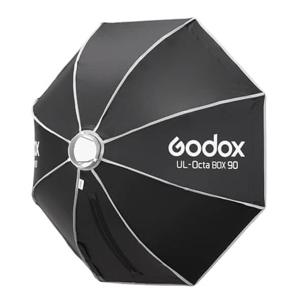 Découvrez notre analyse approfondie de la softbox octogonale Godox Octa-90 pour une qualité d'éclairage professionnelle en toute mobilité.