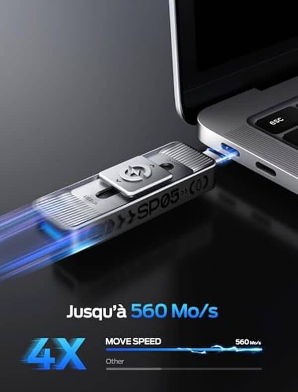 Explorez notre test approfondi du SSD externe MOVE SPEED 1To : performances, design innovant et vitesse inégalée analysés pour vous aider à faire le meilleur choix.