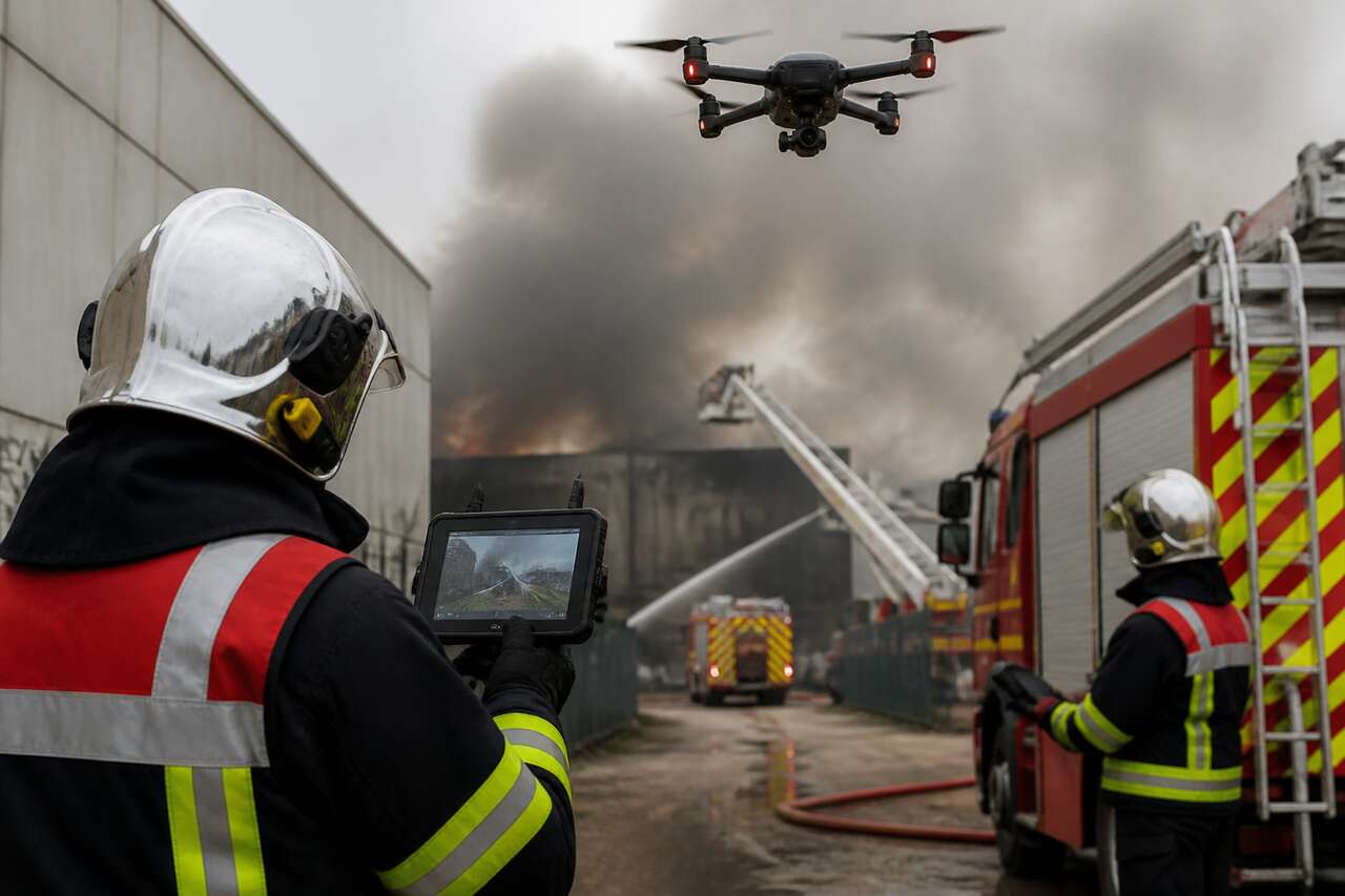 Applications variées des drones pour les pompiers Applications variées des drones pour les pompiers