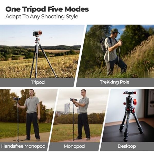 Découvrez notre test complet du trépied multifonction 5 en 1 en fibre de carbone : polyvalence, robustesse et qualité pour tous vos besoins photographiques et vidéo.