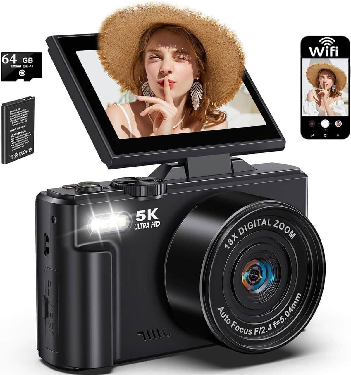 Test : appareil photo Longyi 5K 80MP pour vlogging