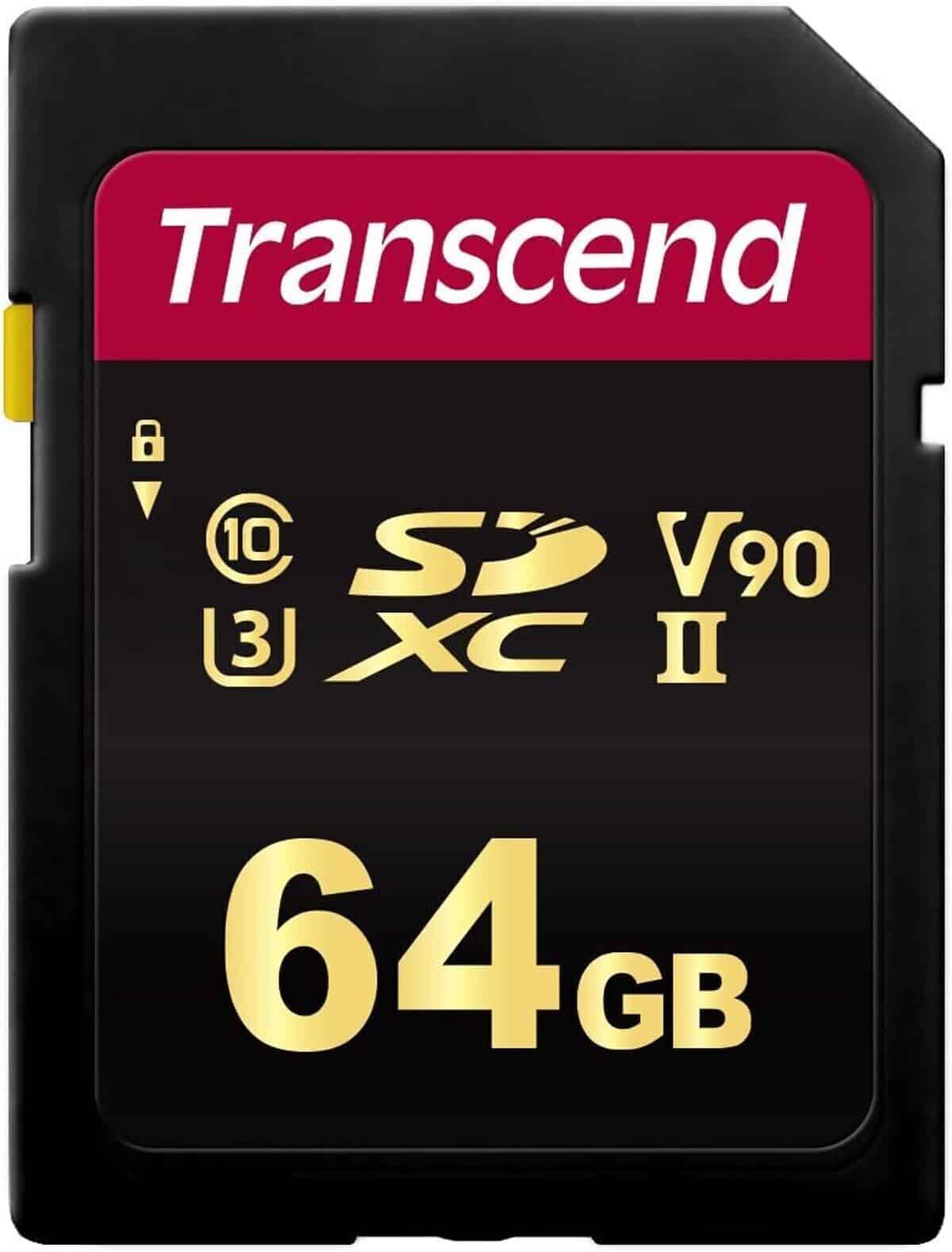 Test de la carte SDXC Transcend SDC700S 64GB : performance ultime