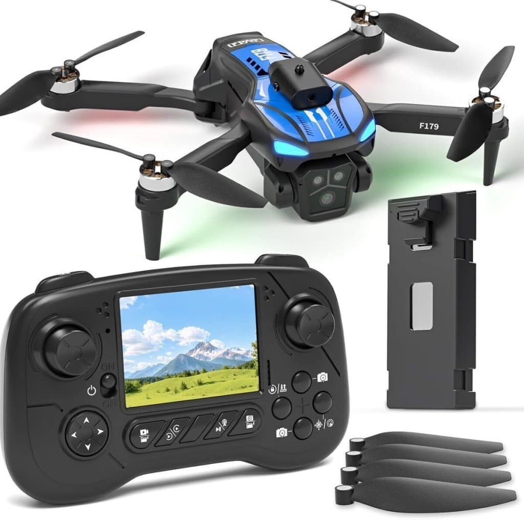 Test du drone pliable caméra 1080P écran LCD 2, 8 pouces