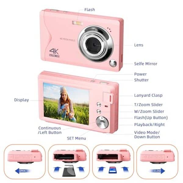 Découvrez notre test détaillé du appareil photo numérique CCN 48MP 1080P FHD rose : performances, qualité d'image et verdict complet pour bien choisir. 