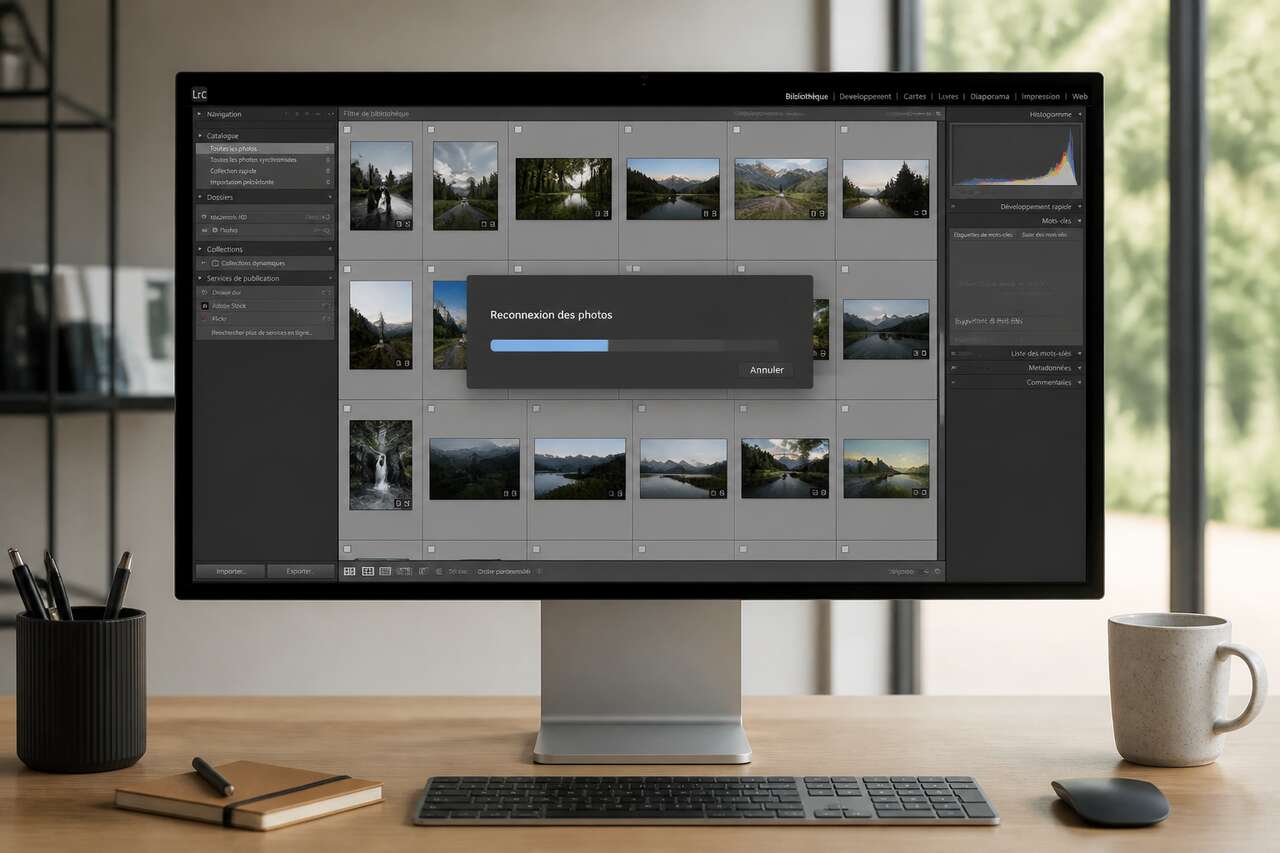 Si vous avez d&eacute;j&agrave; d&eacute;plac&eacute; via finder ou windows: reconnecter sans r&eacute;importer