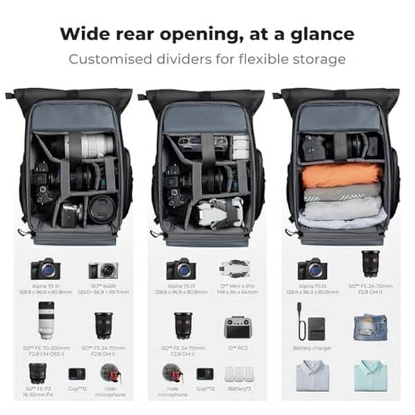 Découvrez notre test complet du sac à dos extensible K&F CONCEPT pour photographes : capacité, confort et fonctionnalités pour vos équipements photo. 