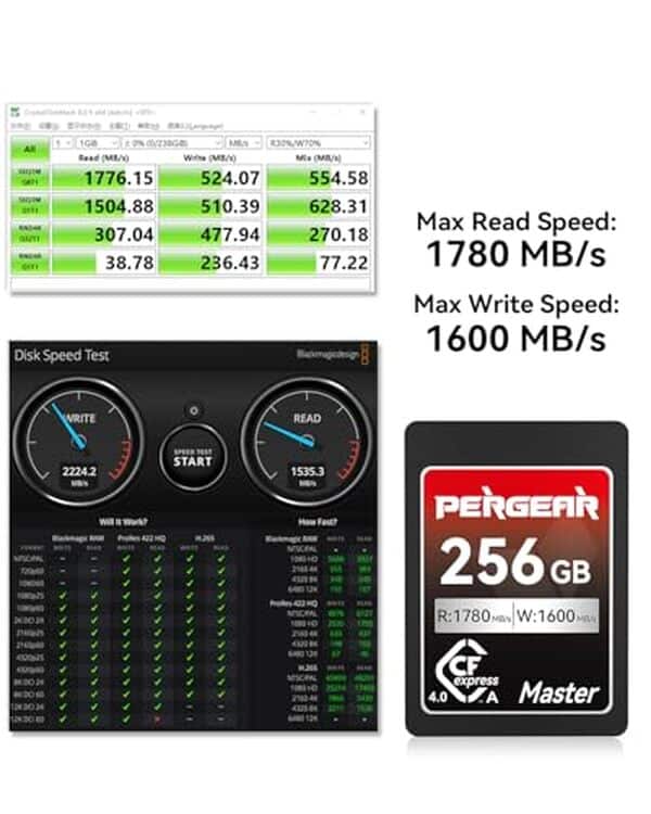 Découvrez notre test complet de la carte mémoire Pergear CFexpress type A 256 Go : performances, vitesses de lecture/écriture et compatibilité pour vos projets vidéo 4K et 8K. 