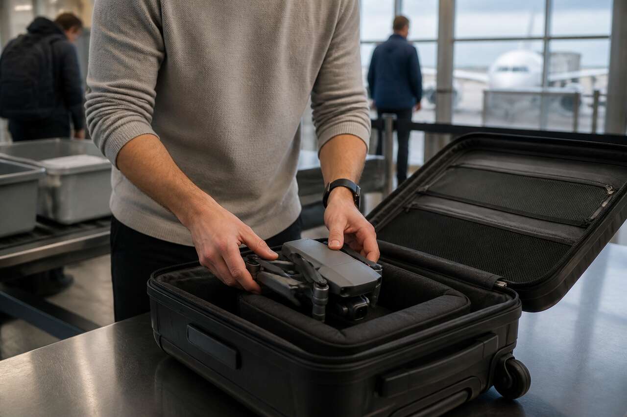 Peut-on voyager avec un drone en avion ?
