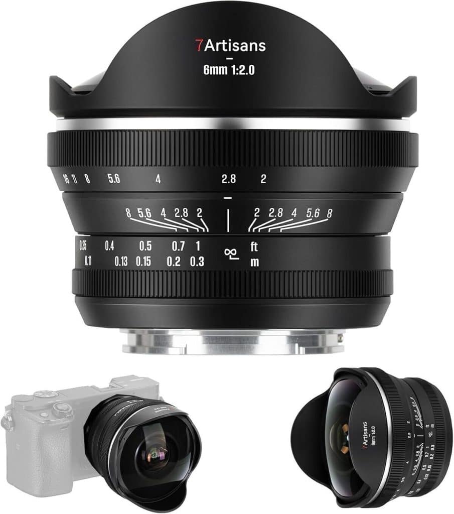 Test : 7artisans 6mm F2.0 fisheye pour Canon R monture APS-C