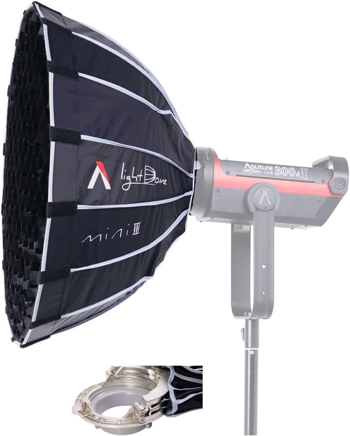 Test aputure light dome mini iii : softbox circulaire compacte et pratique