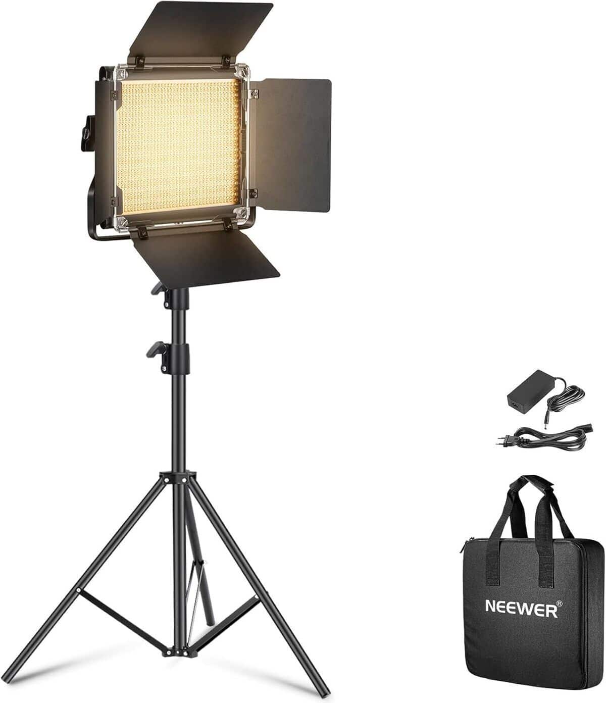 Test Neewer lumière studio LED bicolore 660LED