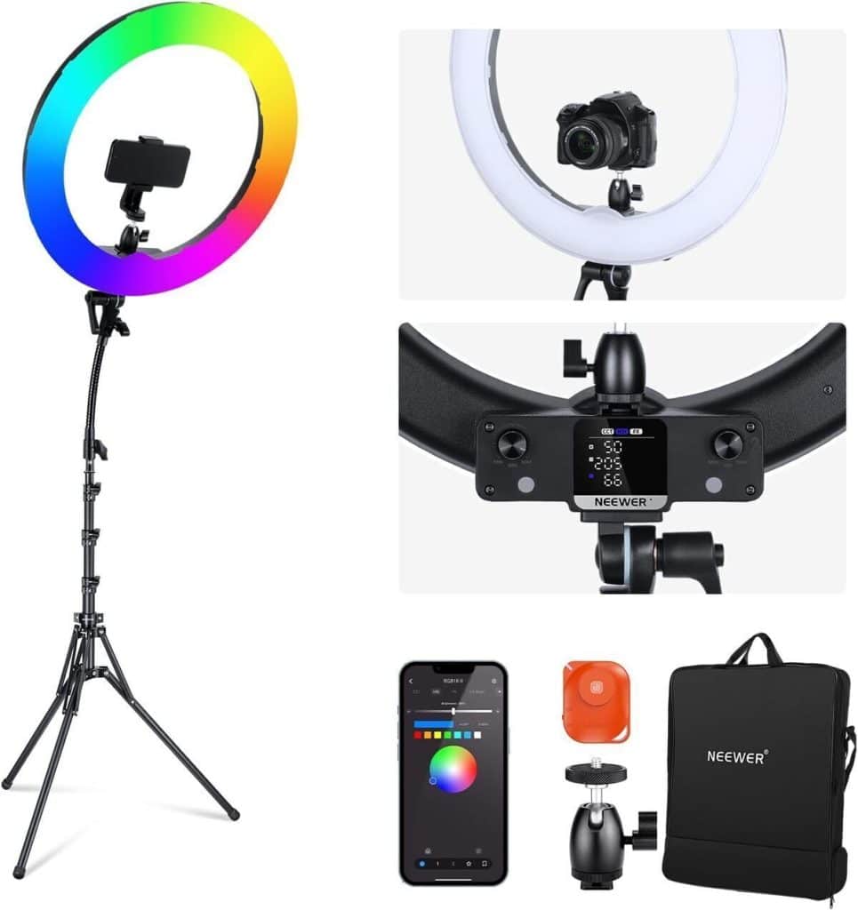 Test : nEEWER RGB18 II, l'anneau lumineux ultime pour vlog et selfie