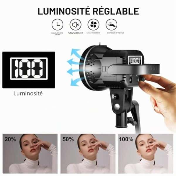 Découvrez notre test détaillé de la lampe vidéo LED GVM 80W : performances, qualité d'éclairage et adaptabilité pour studio photo et création vidéo. 