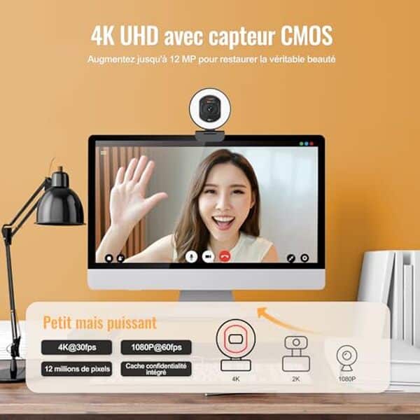 Découvrez notre test complet de la webcam 4K Angetube avec éclairage et double microphone AI. Qualité vidéo, performance audio et fonctionnalités avancées analysées en détail. 