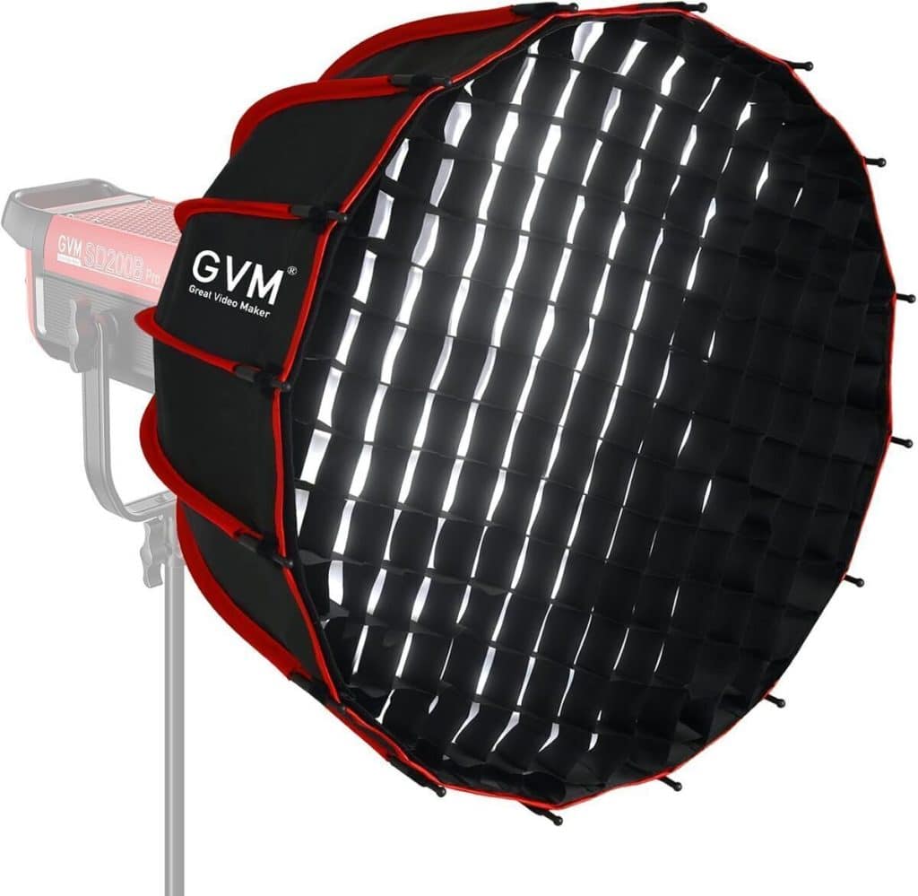 Test de la softbox parabolique GVM 36"/90 cm Bowens