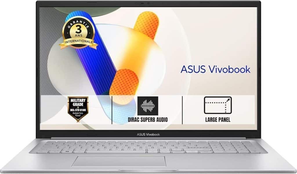 Test du ASUS Vivobook X1704VA : performance et élégance en 17, 3 pouces