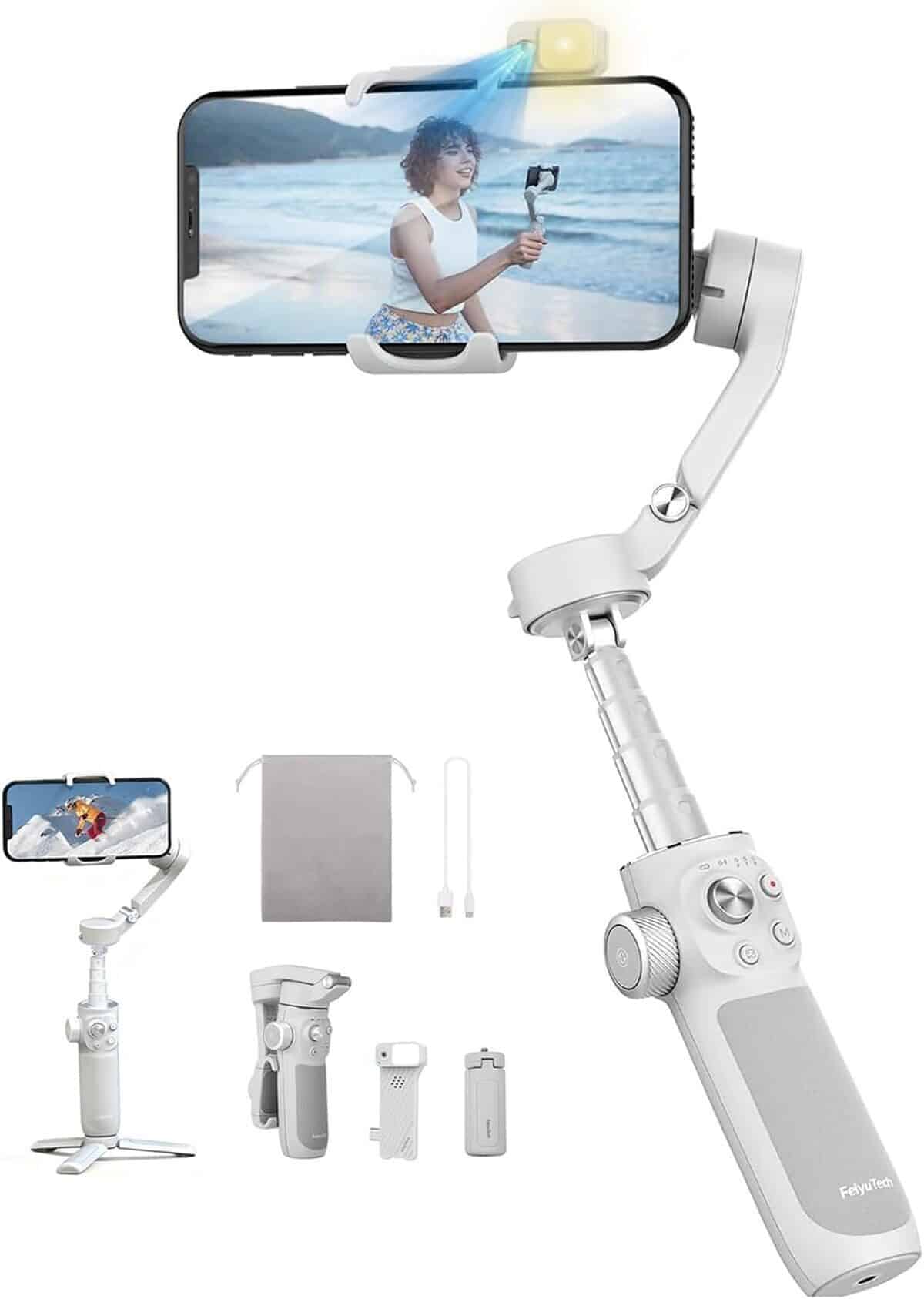 Test du stabilisateur Feiyutech VB4 : contrôle et lumière intégrés