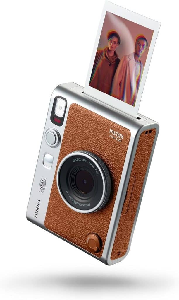 Test : instax mini Evo marron, appareil photo et imprimante multifonction
