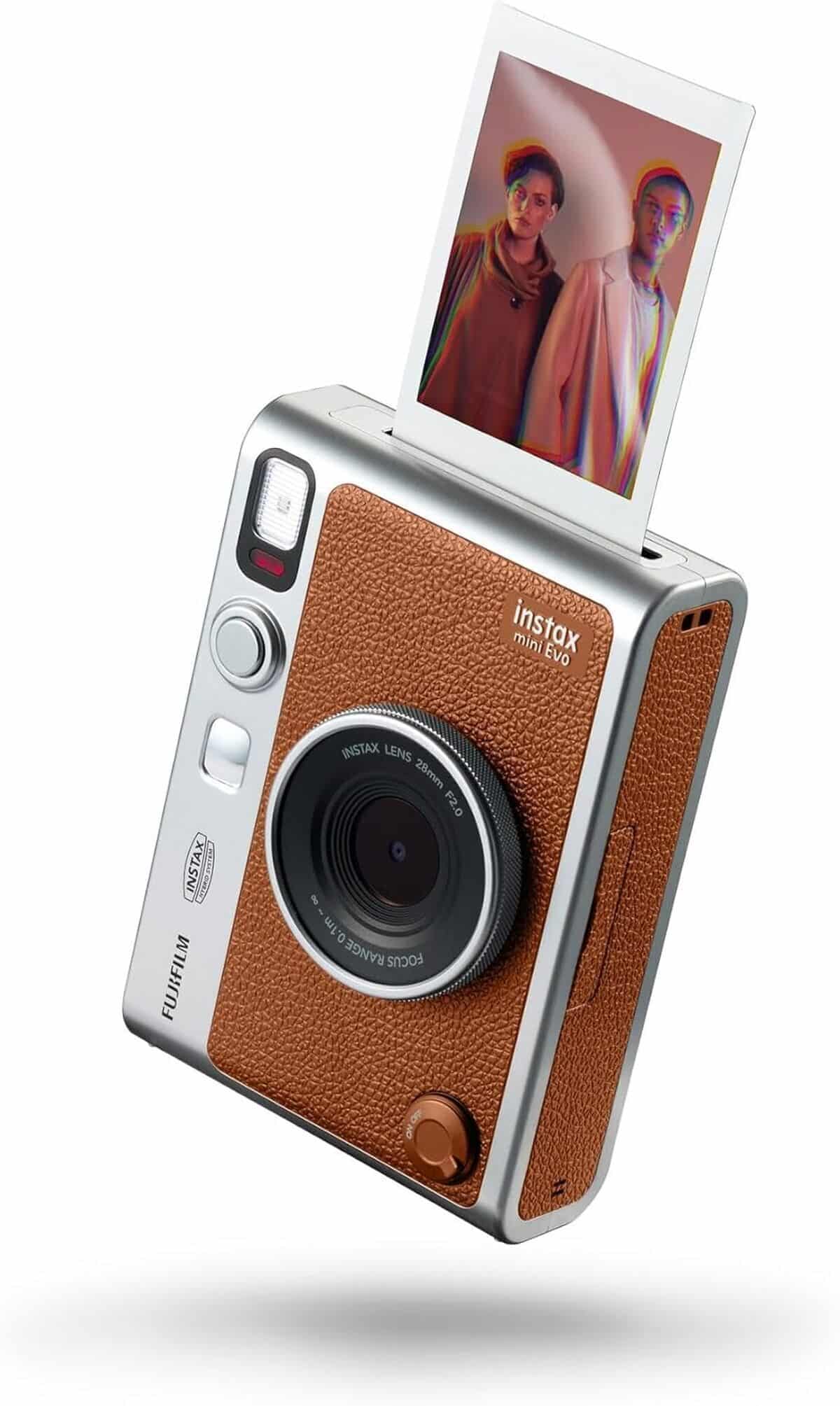 Test : instax mini Evo marron, appareil photo et imprimante multifonction