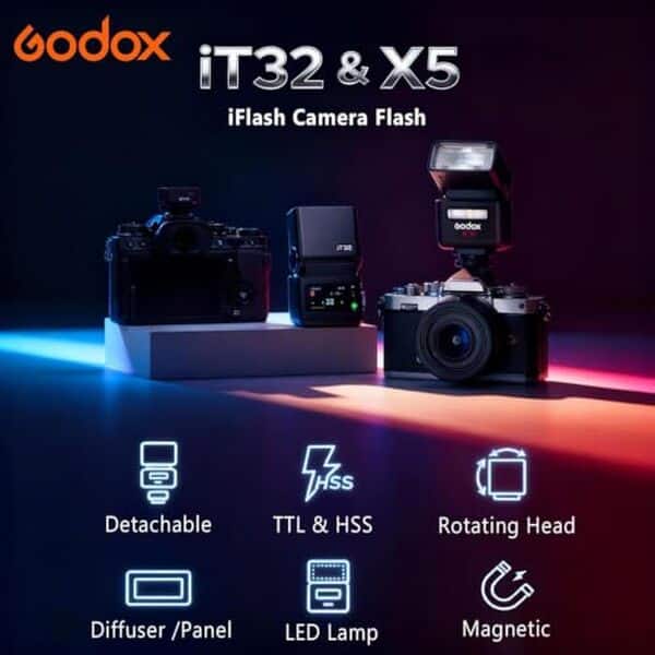 Découvrez notre avis détaillé sur le flash Godox iT32 TTL avec déclencheur X5-S : performances, compatibilité et qualité de la mise au flash pour vos appareils Sony.