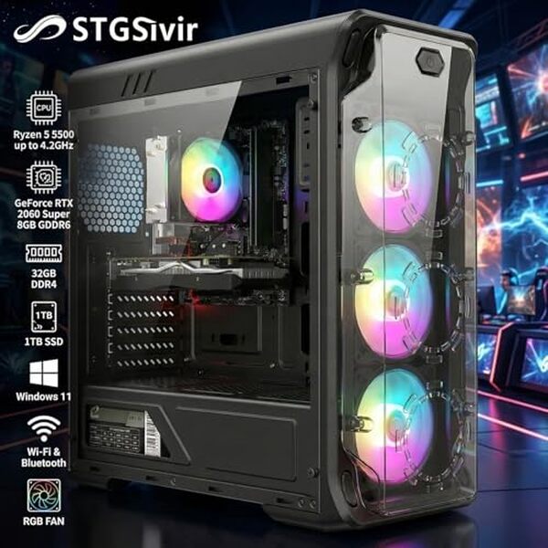 Découvrez notre test complet du PC gamer STGsivir : performances brutes, éclairage RGB spectaculaire et rapport qualité-prix imbattable pour les gamers passionnés. 