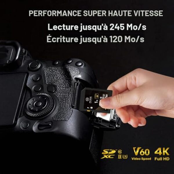 Découvrez notre test complet de la carte SD Axe Memory 1 To V60 : performances, vitesse de transfert et fiabilité pour vos besoins de stockage haute capacité.