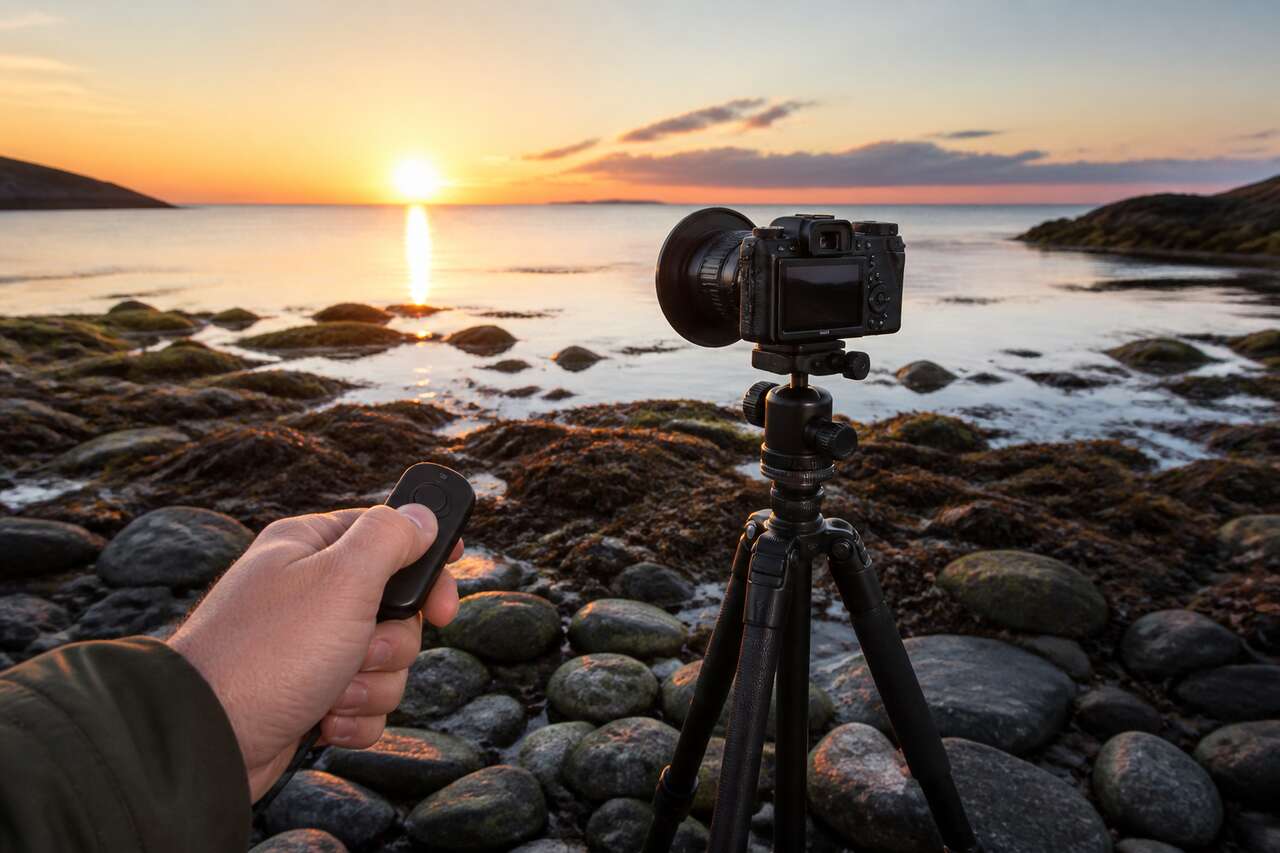 Stabilité et lumière : trépied compact, filtres et déclenchement Stabilité et lumière : trépied compact, filtres et déclenchement