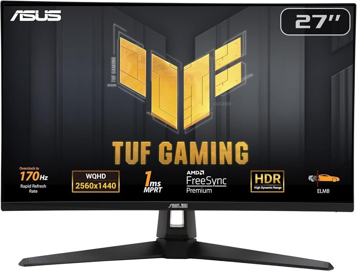 Test du moniteur ASUS TUF VG27AQA1A : 27" WQHD, 170Hz, 1ms