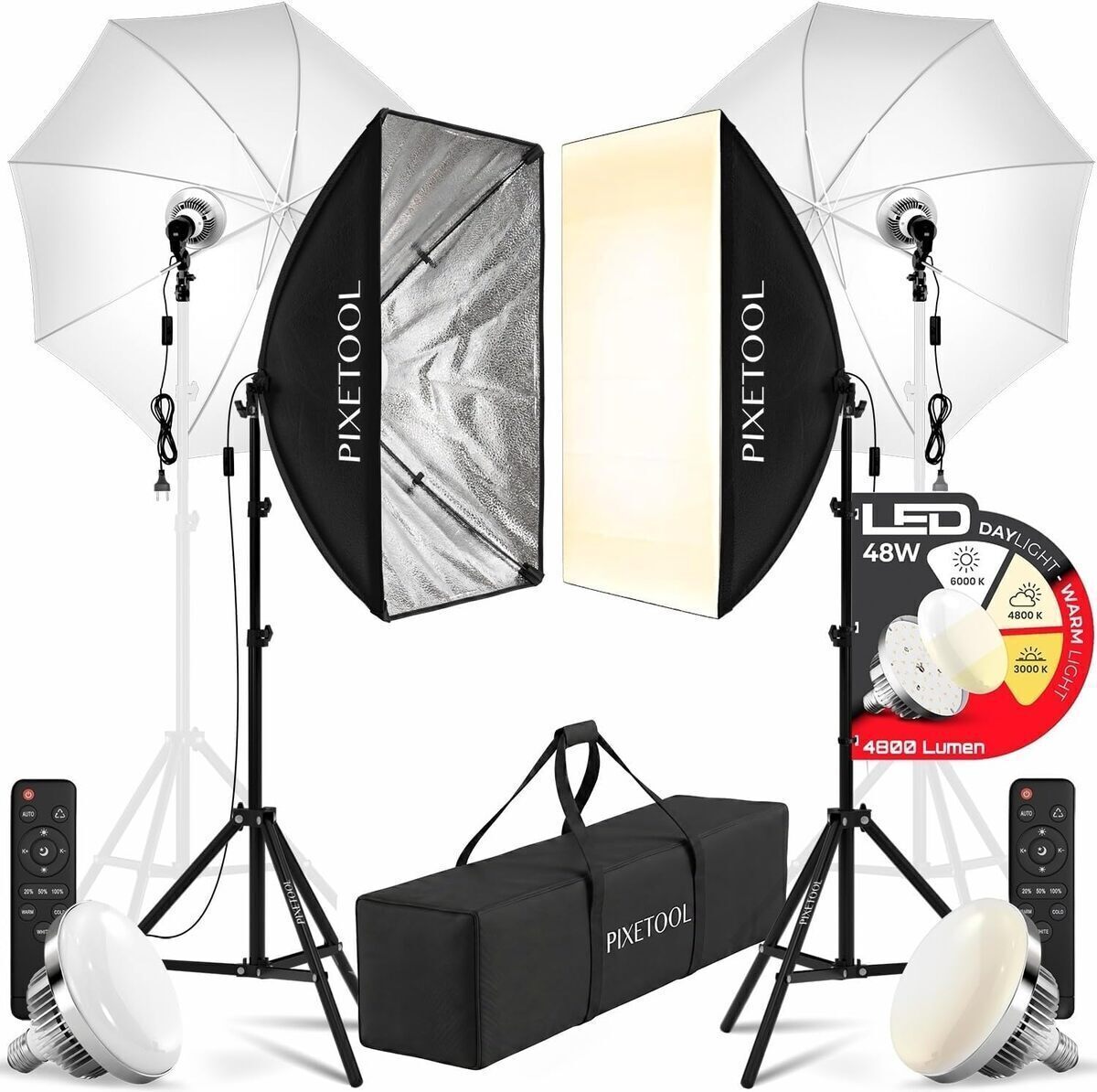 Test : kit PIXETOOL softbox et éclairage 4800 lumens