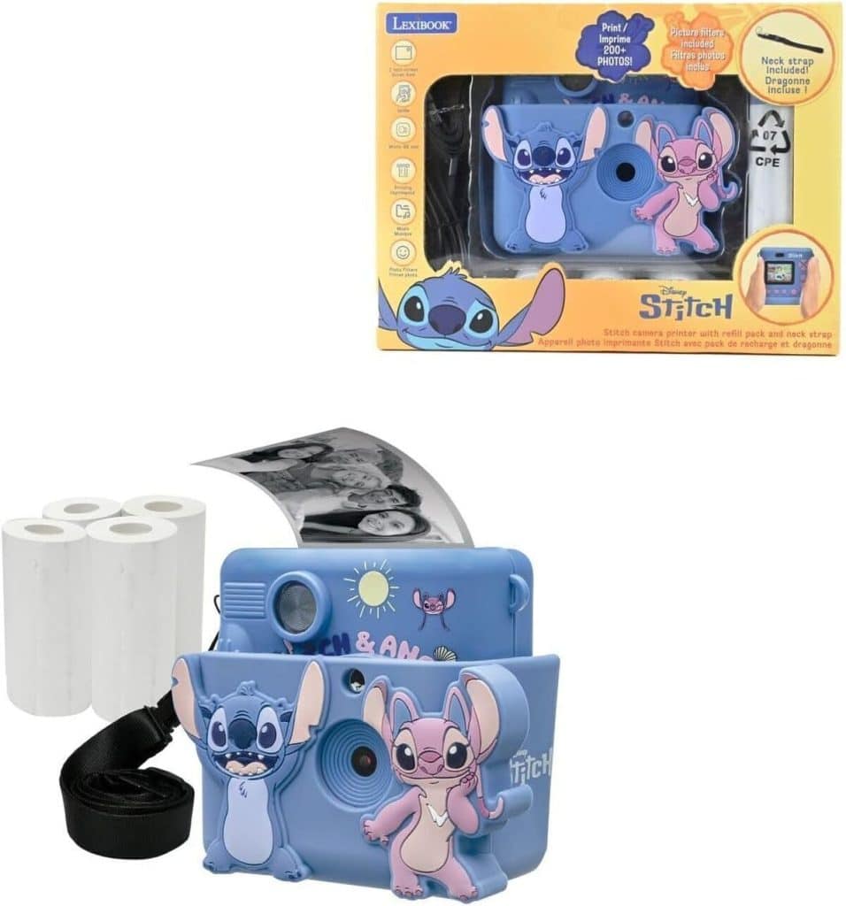 Test Lexibook Disney Stitch : pack Starcam® Print Bleu Avec Imprimante Instantanée