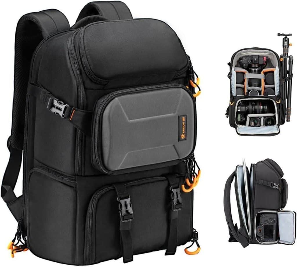 Test : sac à dos photo 15L Tarion avec compartiment ordinateur portable et housse imperméable