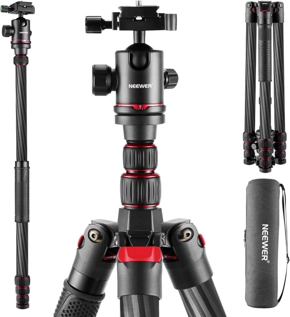 Test : trépied Neewer 205 cm en fibre de carbone pour photographie