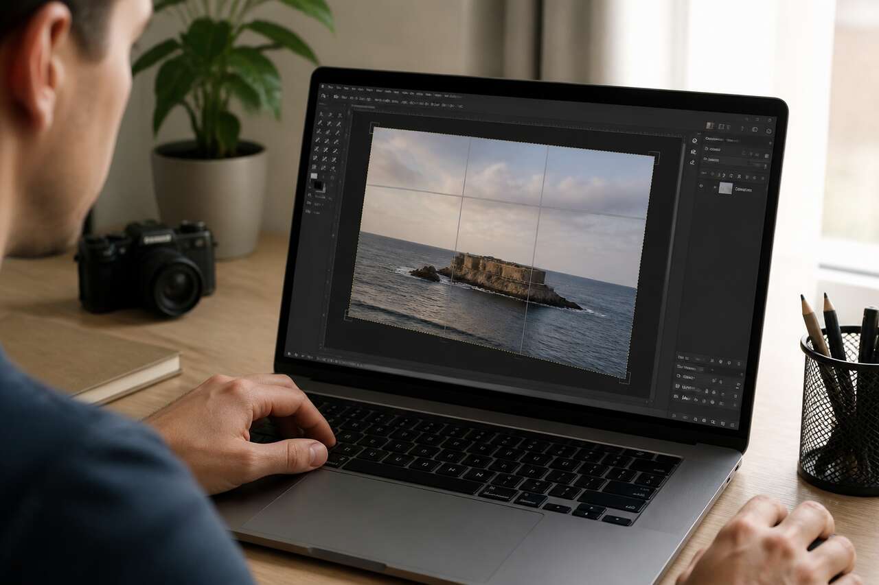 Diagnostiquer le probl&egrave;me: image tourn&eacute;e, horizon pench&eacute; ou perspective d&eacute;form&eacute;e