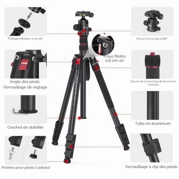 Découvrez notre test détaillé du trépied SmallRig CT-20 : légèreté, stabilité et performance pour vos photos de voyage. Guide d'achat complet.