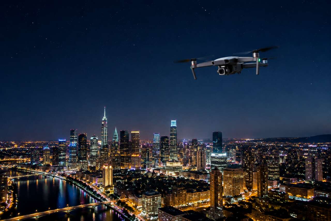 Vol de nuit en drone : de quoi parle-t-on exactement ?