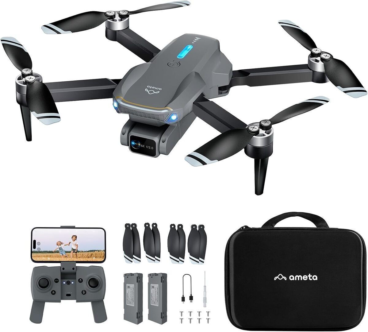 Test du Ameta S20 Lite : mini drone 4K léger et performant