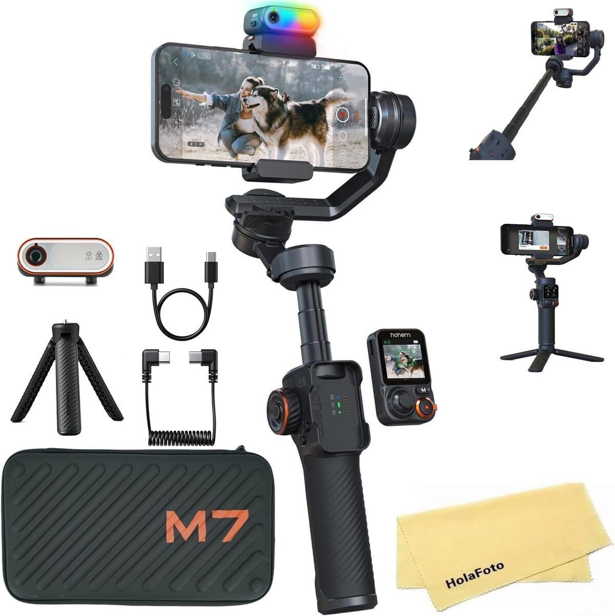 Test : hohem iSteady M7, gimbal AI 3 axes pour smartphone