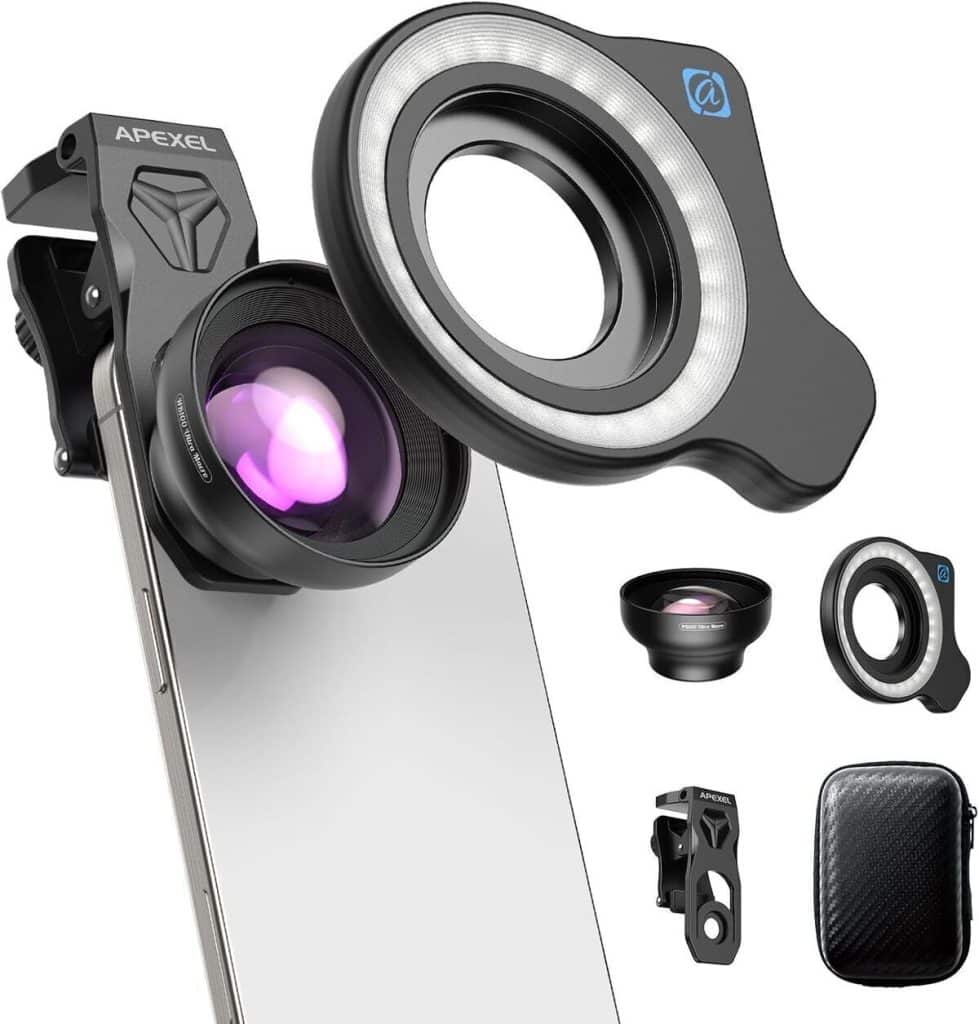 Test : objectif macro APEXEL HB100 pour smartphones
