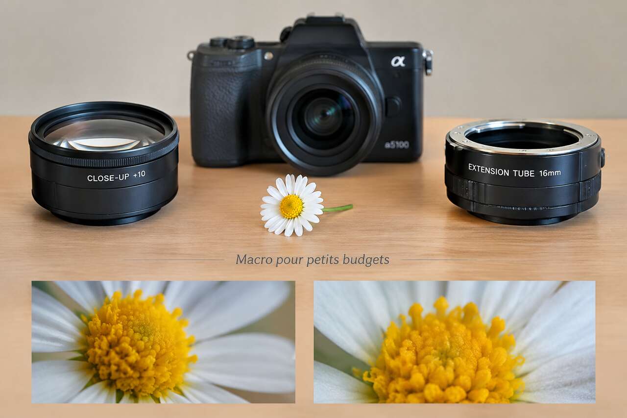 Macro pour petits budgets : bonnette ou tube allonge ?