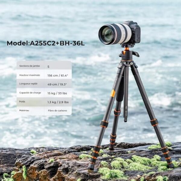 Découvrez notre test détaillé du trépied K&F Concept carbone monopode 156cm : compact, professionnel et idéal pour photographes et vidéastes exigeants.